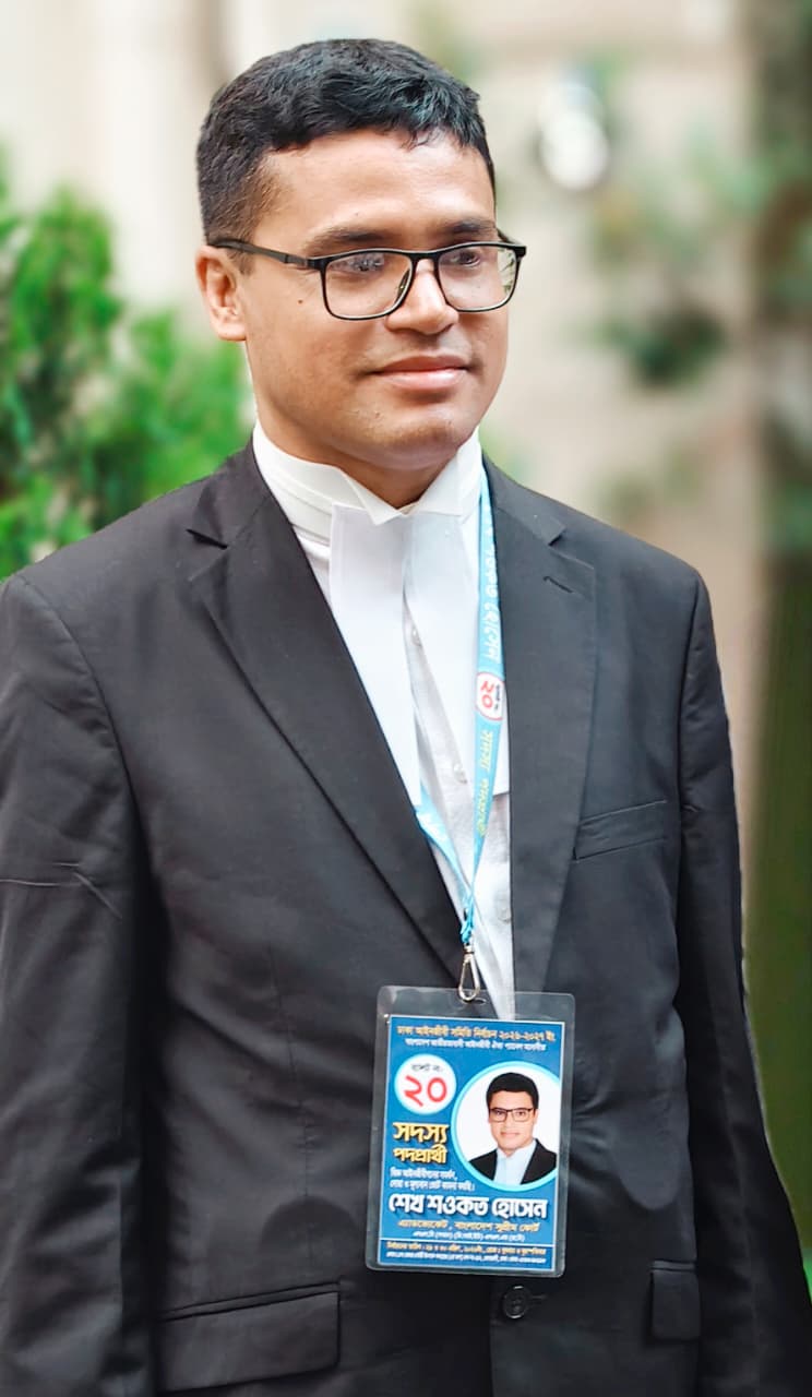 ঢাকা বার সমিতি নির্বাচনে হেভিওয়েট প্রার্থী এডভোকেট শেখ শওকত হোসেন 